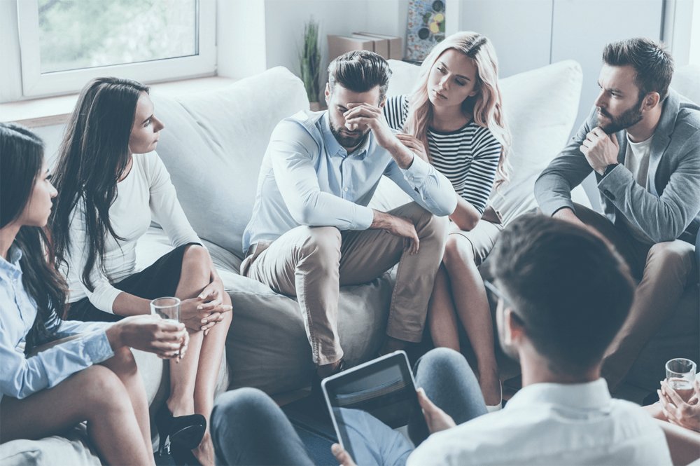 Group therapy session