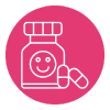 Antidepressant addiction tile button