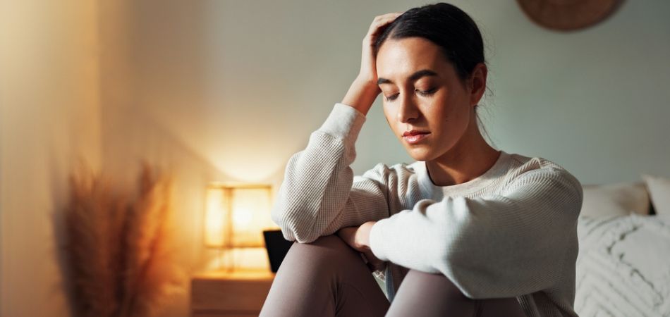 woman feeling depression