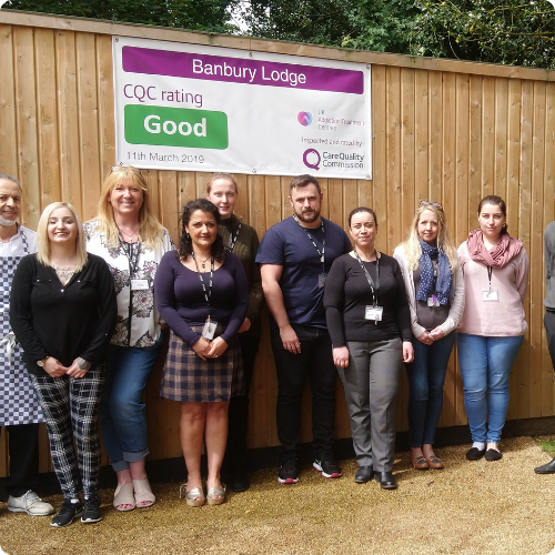 Banbury Lodge CQC celebration