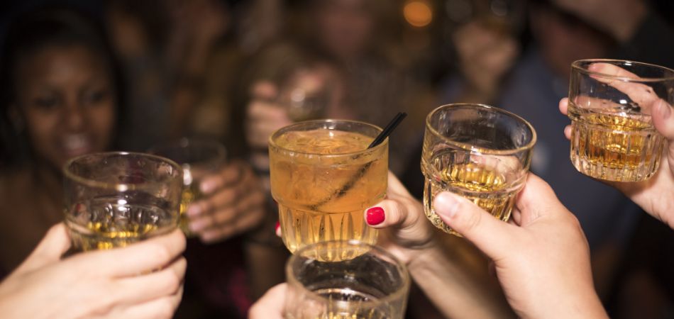 alcohol in a party