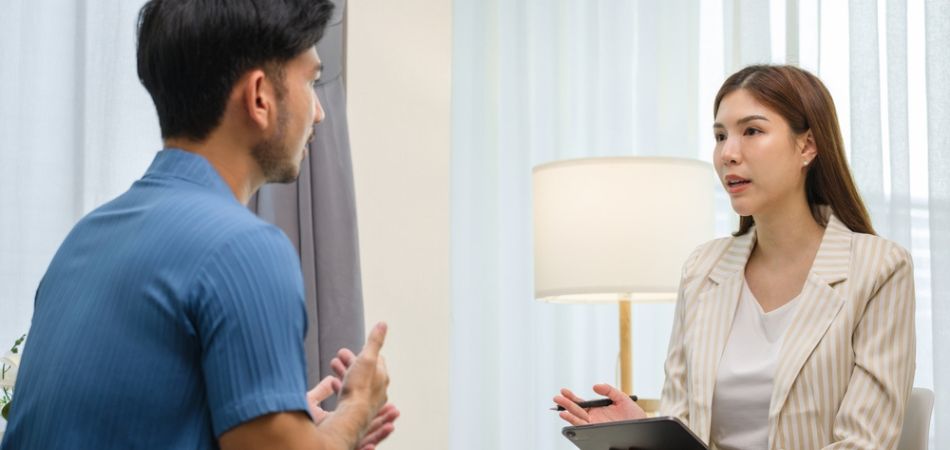 depression addiction one to one therapy session