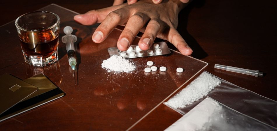 man suffring Stimulant addiction