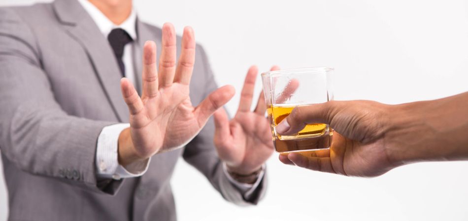 man denial to alcohol addiction