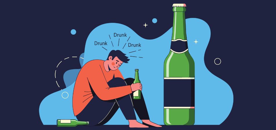 man in alcohol detox