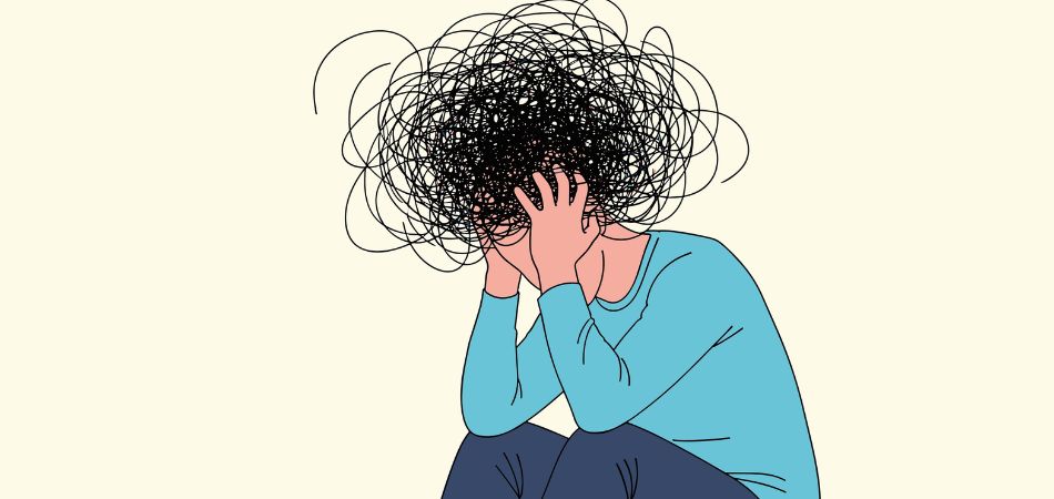 man suffring mental issue