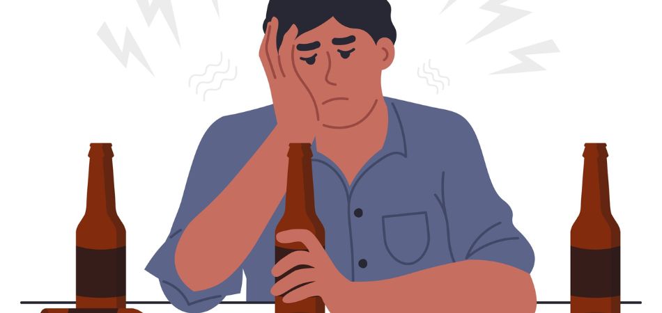 man with alcohol in hand