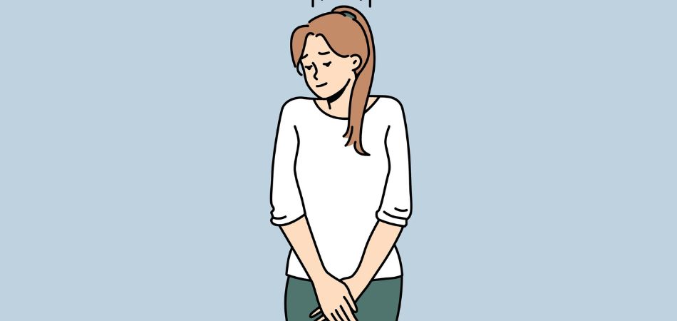 woman suffring urine pain