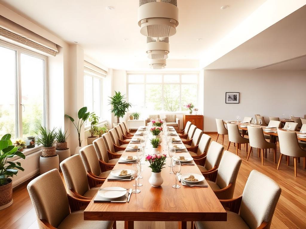 Communal dining area