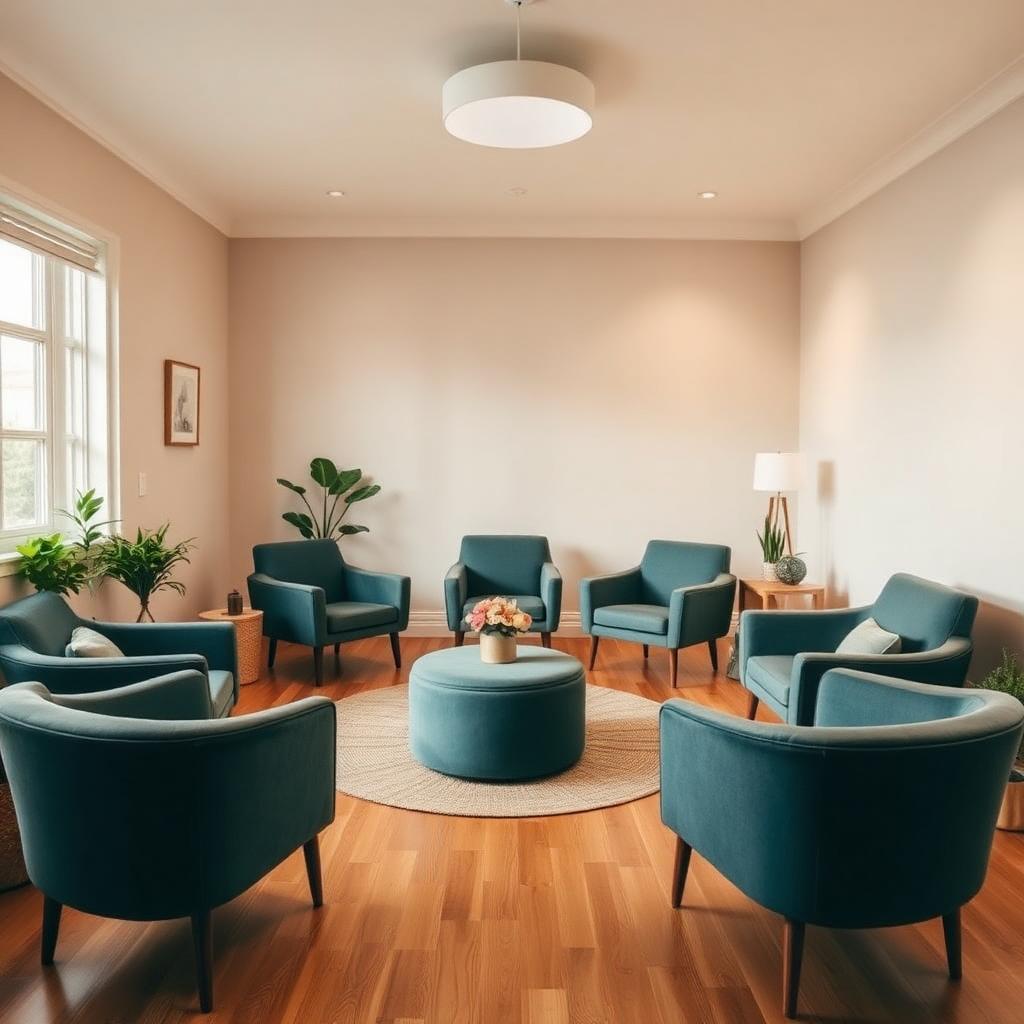 Group therapy room