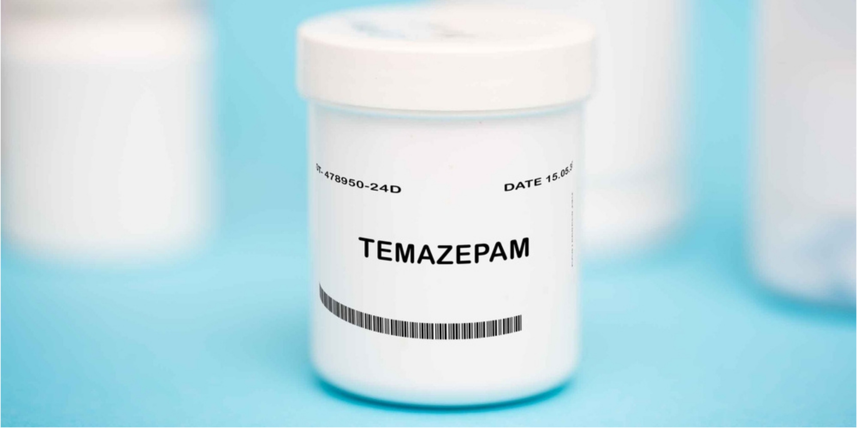 Temazepam Addiction piils on hand