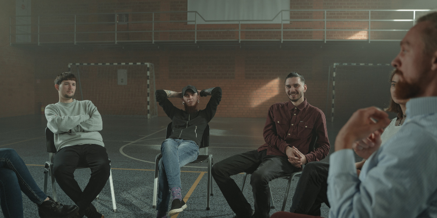 Addiction intervention meeting