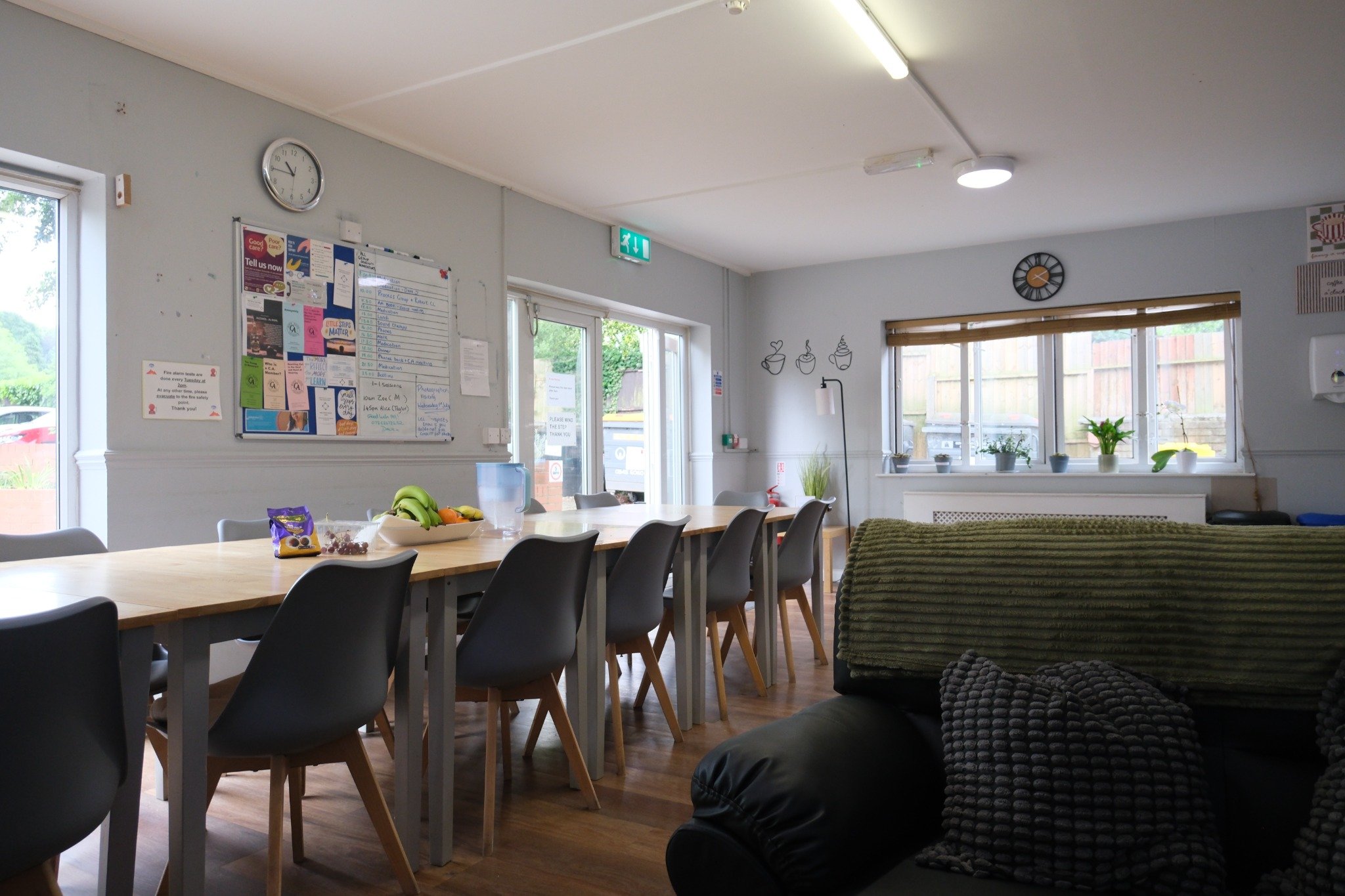 Communal dining area