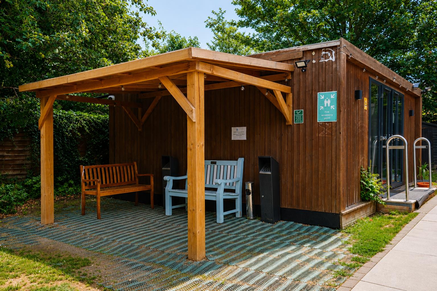 Peaceful Outdoor Seating Area