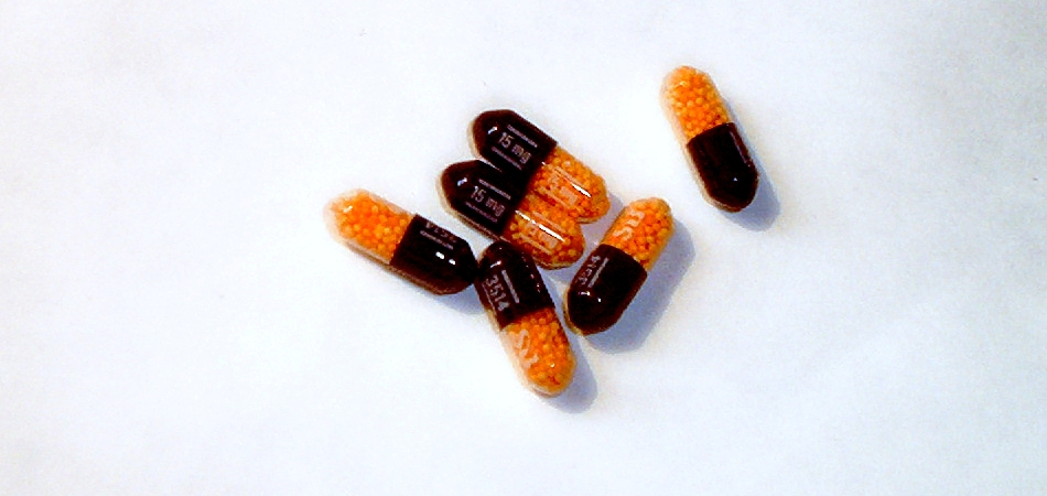 Amphetamine addiction drug capsules