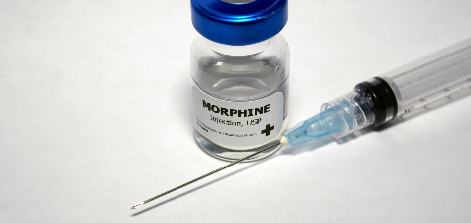Morphine addiction needle