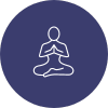 Meditation therapy button