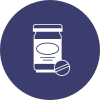 Prescription drug addiction button