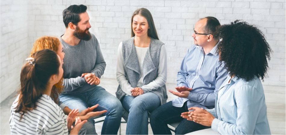 rehab center group therapy session