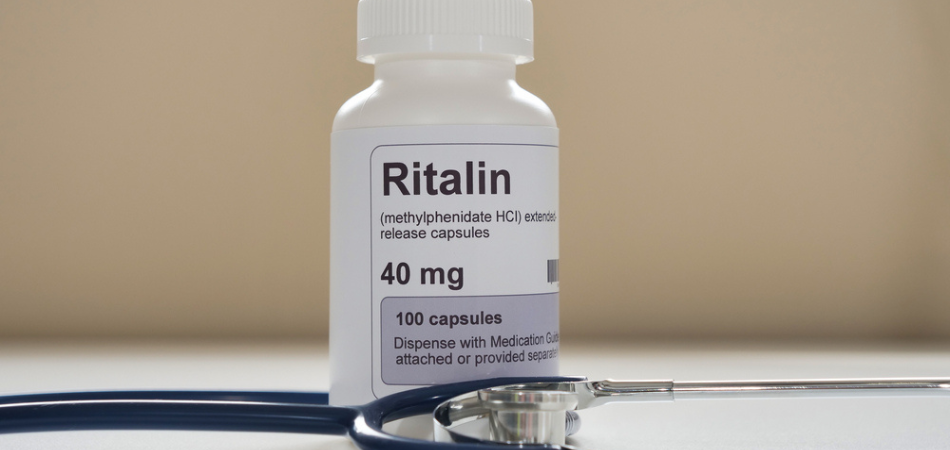 A tablet bottle of Ritalin