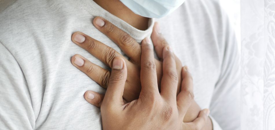 young guy suffring arrhythmia