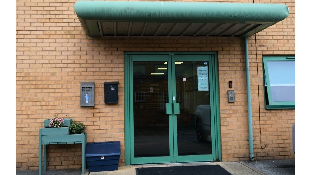 Entrance at Oasis Bradford addiction rehab clinic