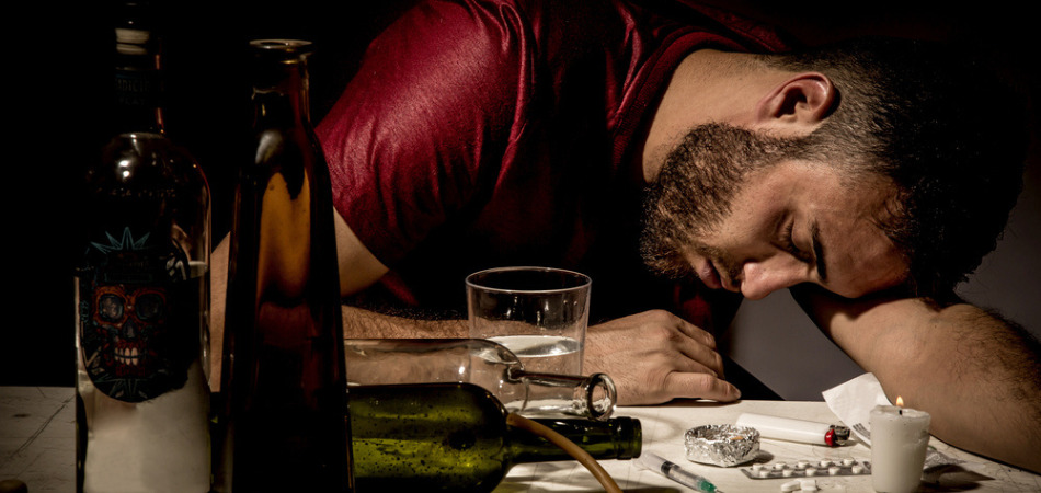 Man struggling with alcoholism