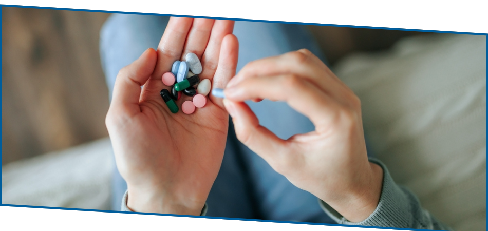 man-taking-Lorazepam-tablets