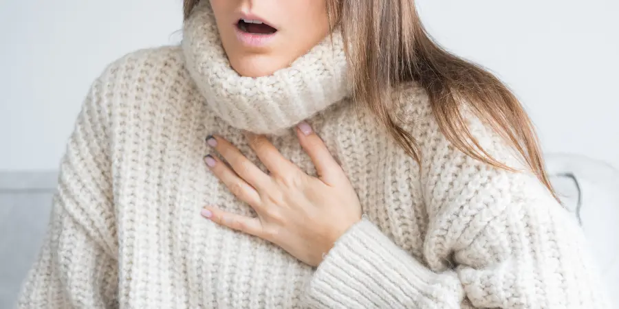 clonazepam-addiction-woman-with-breathing-struggles