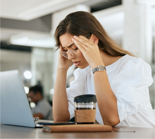 GBL Addiction stress suffring woman