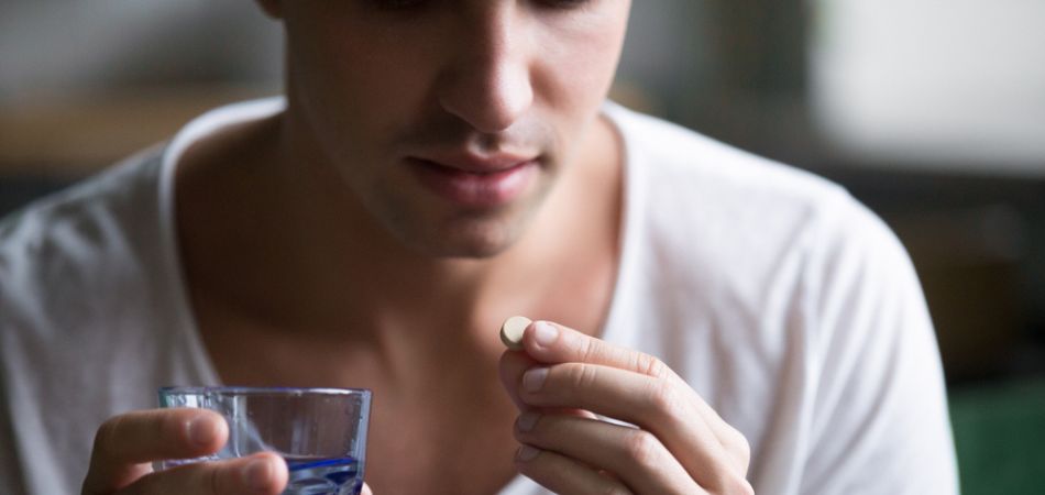 man suffring with Adderall addiction