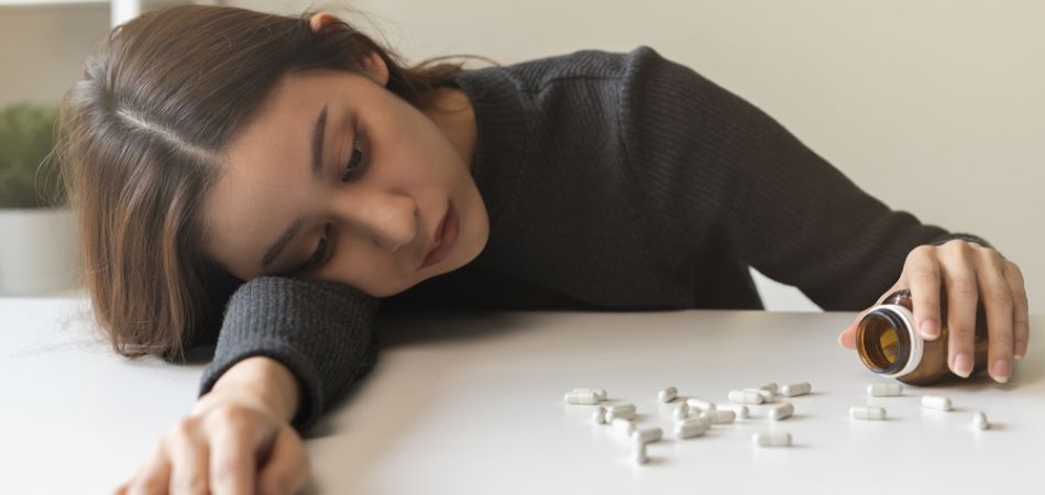 woman suffring with Adderall addiction