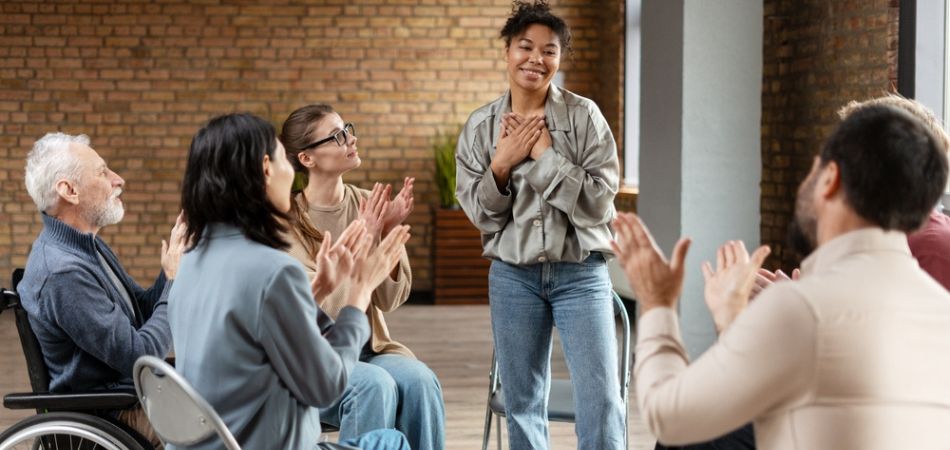 CA group meeting at rehab