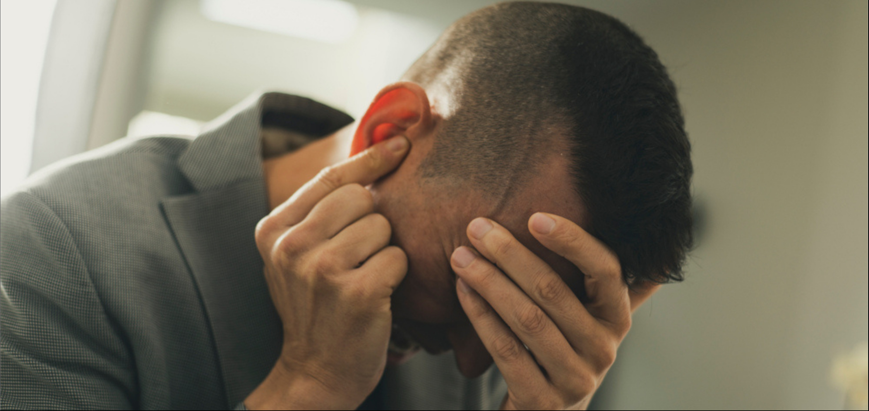 MAn suffering from headache