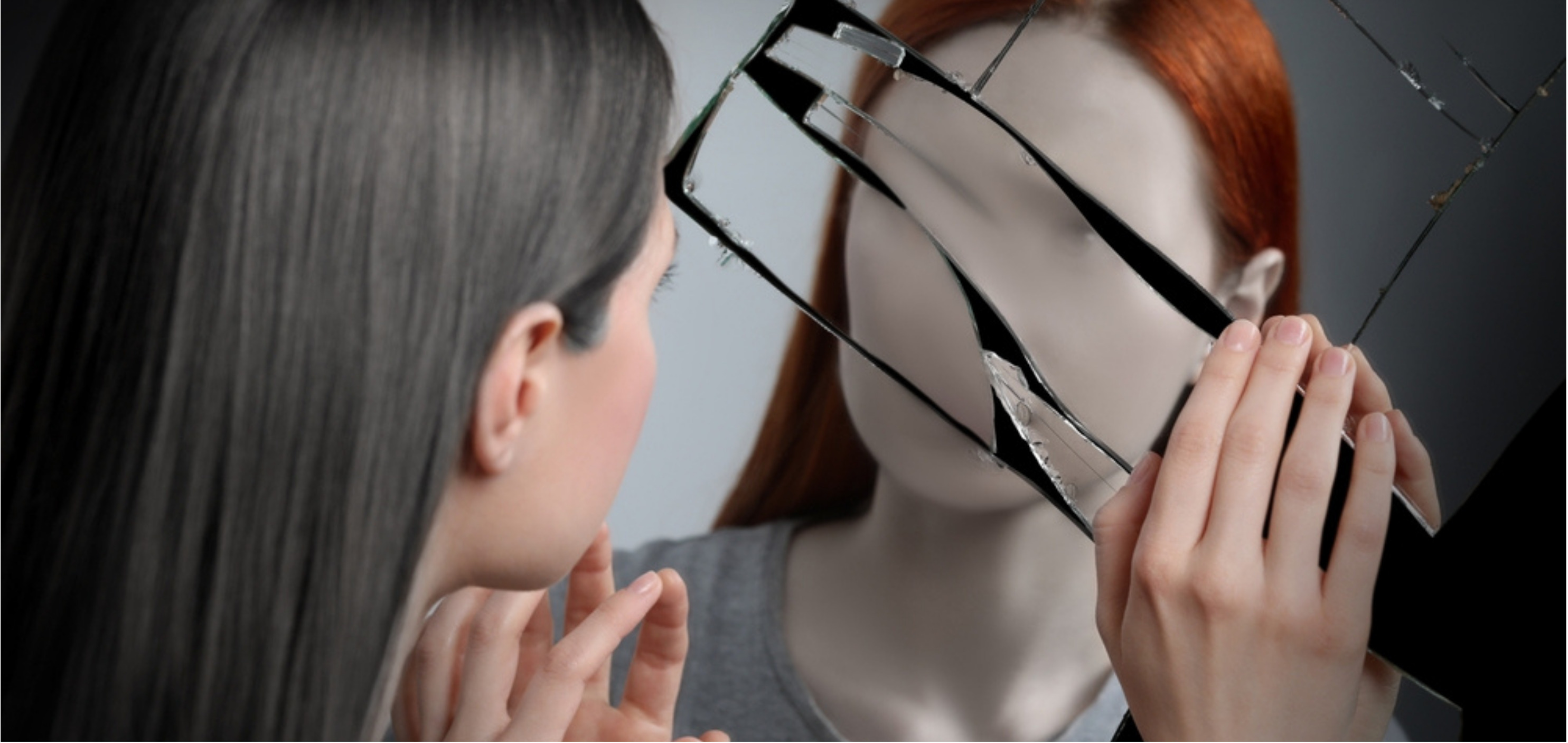 woman infront of mirror