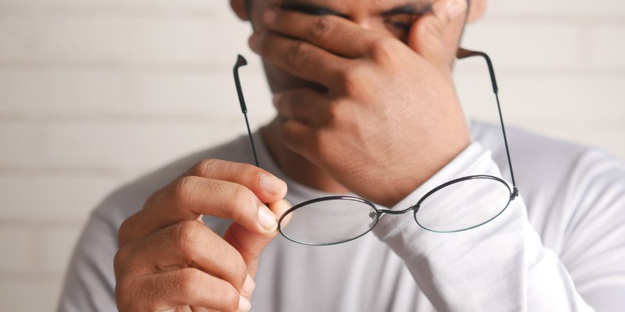 Addicted Man Experiencing Drowsiness