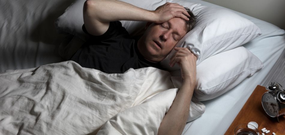 Man suffering headache