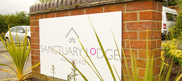 Sanctuary Lodge sign