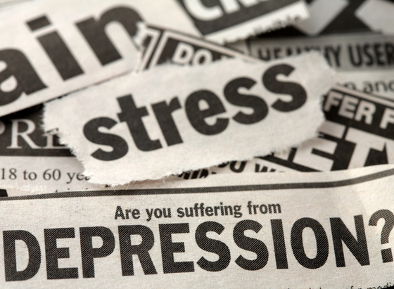 Depression in the newspaper