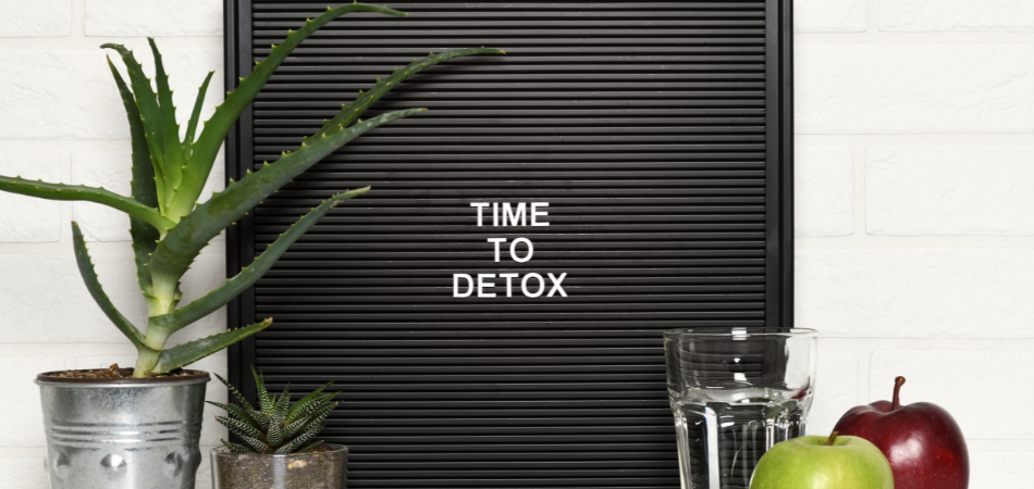 Time to detox sign