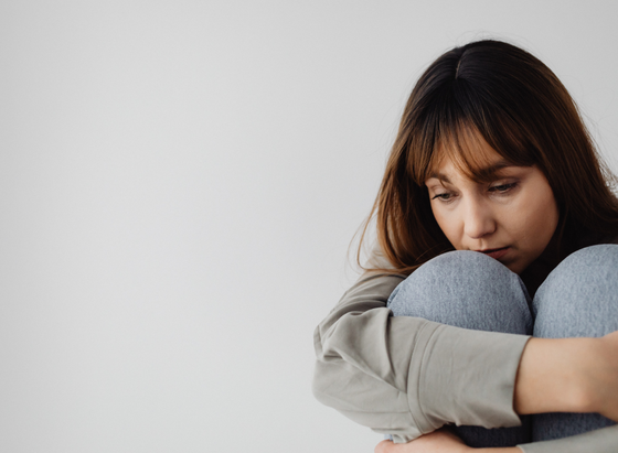 Woman feeling anxious