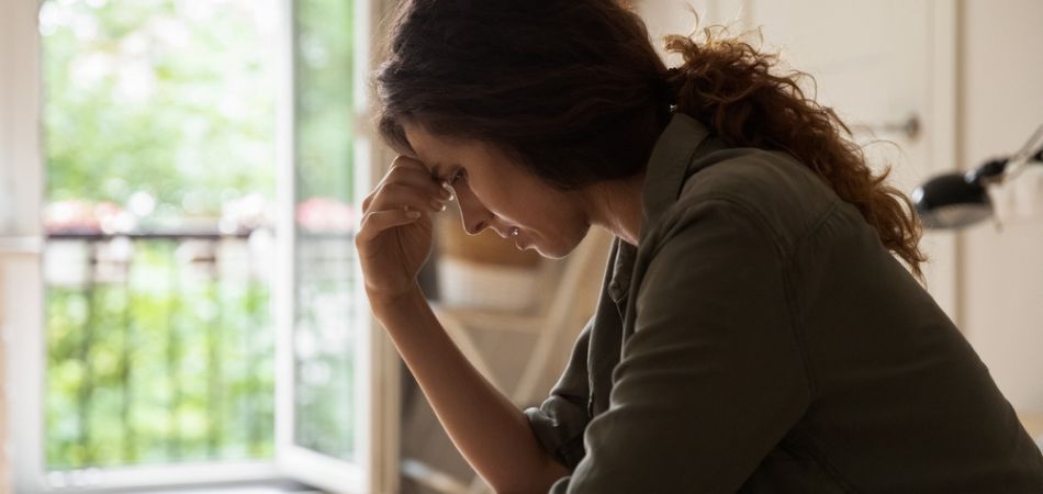 depressed woman with Benzo Fury addiction