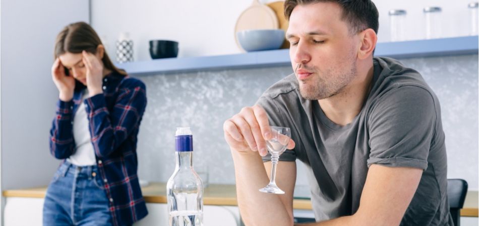 alcoholic partner husband drinking