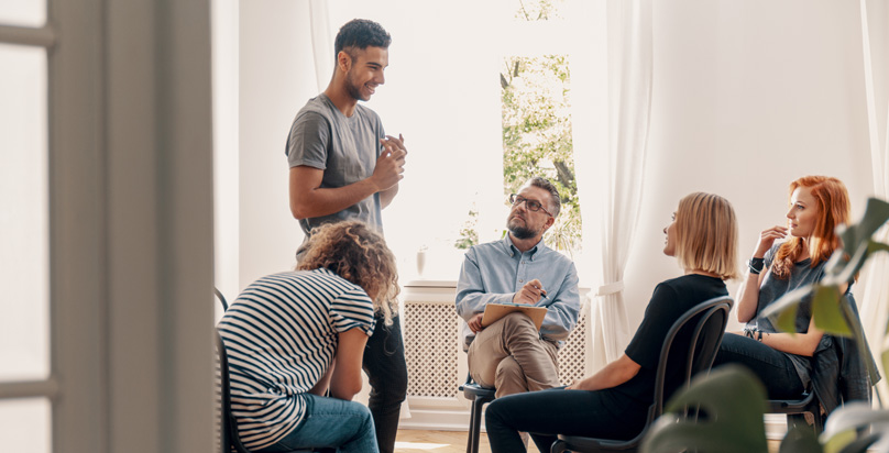 A group therapy session near Tyne and Wear