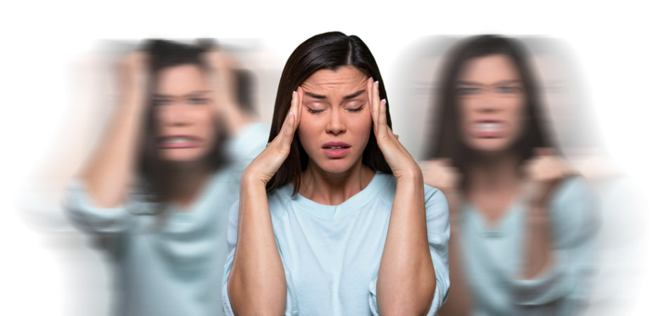 Woman struggling with anger management