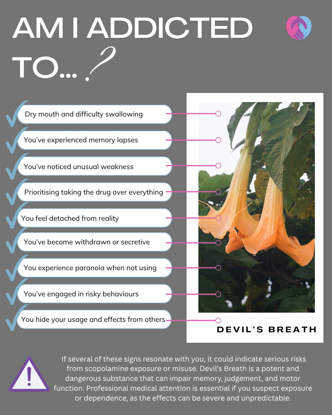 Devils breath addiction symptoms