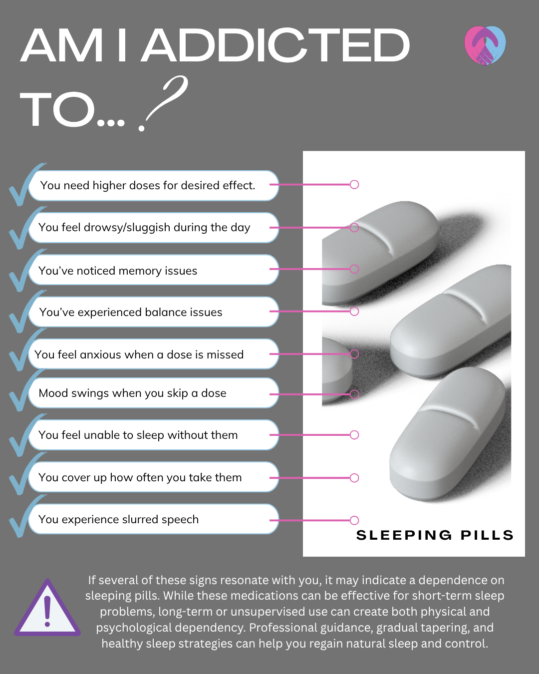 Sleeping pill addiction signs