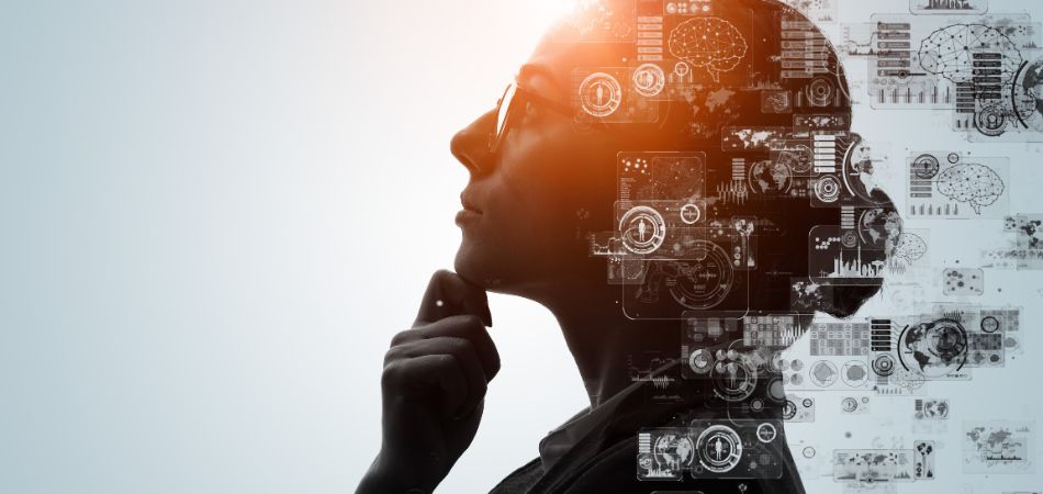 woman suffring AI addiction