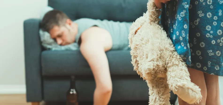An alcoholic dad