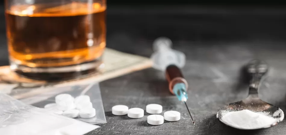 Alcohol and heroin